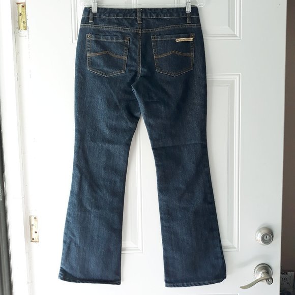 Michael Kors Boot Cut Dark Wash Low Rise Jeans Sz4 - Picture 2 of 11